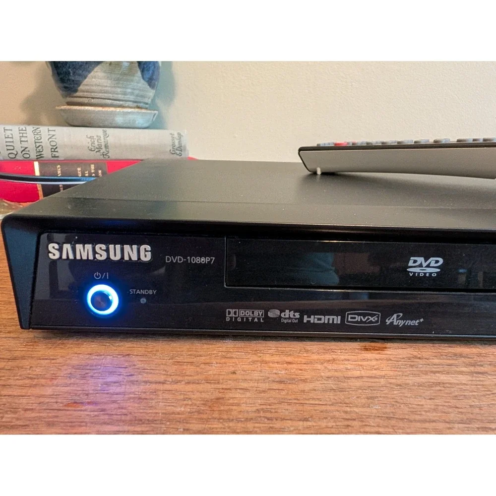 Samsung DVD-1080P7 DVD Player Full HD Up-Scaling HDMI Black with Remote Tested